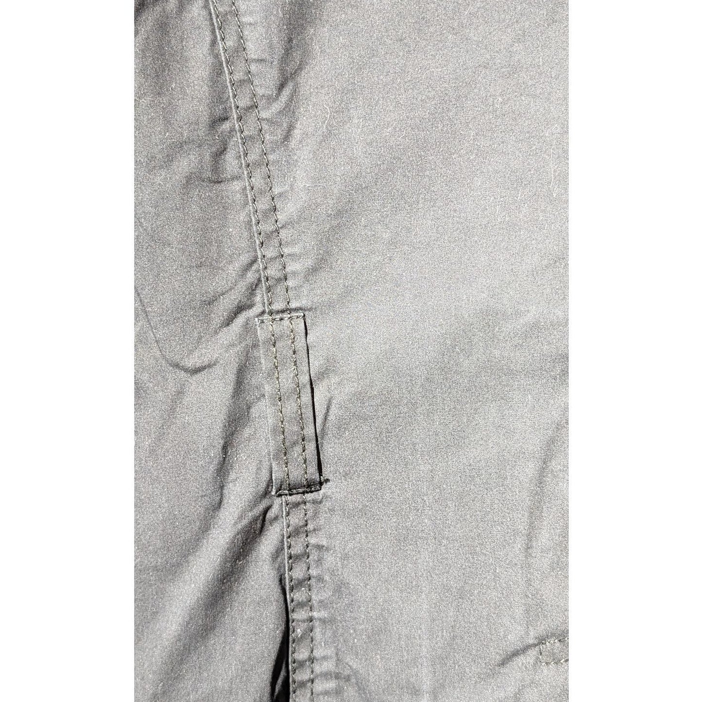 Banana Republic Navy Cotton Button Front Missing Belt Jacket Womens Size XL