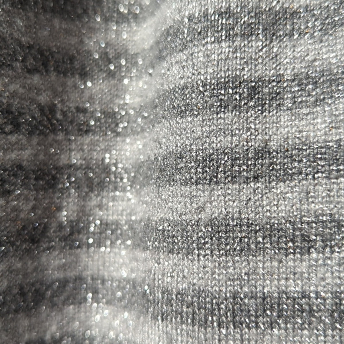 Lane Bryant Silver Metallic Striped Cardigan Wide Ribbed Hem and Cuffs Sz 18-20