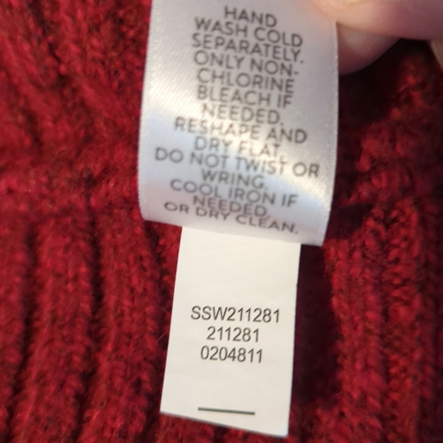 J. Jill Red Shawl Collar Open Front Cardigan Cotton Blend Sweater Women's Size S
