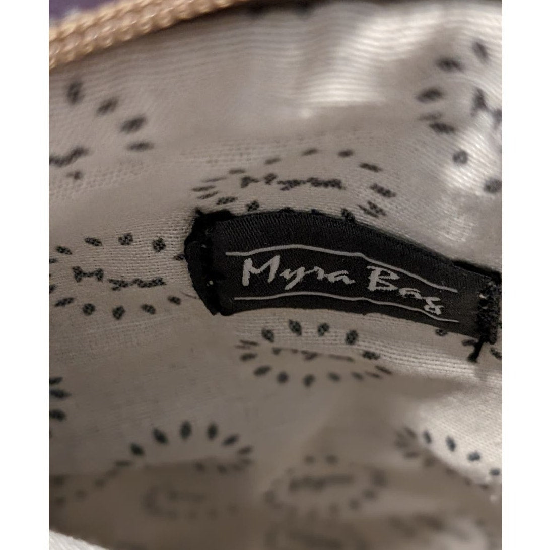 Myra Bag Devious Upcycled Canvas & Cowhide Crossbody Bag