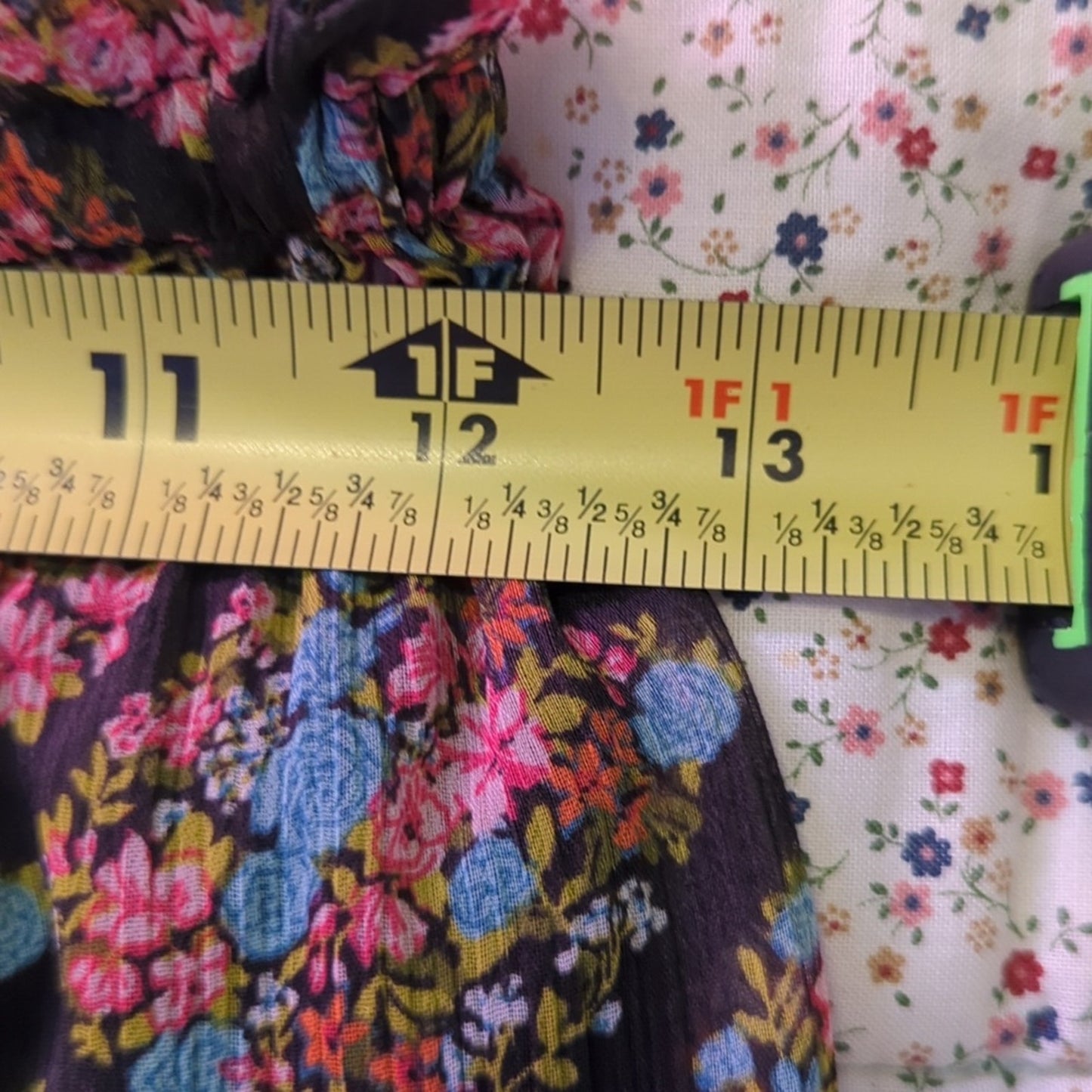 LC Lauren Conrad Flirty Floral Elastic Waist Ruffle Skirt Women's Size XS