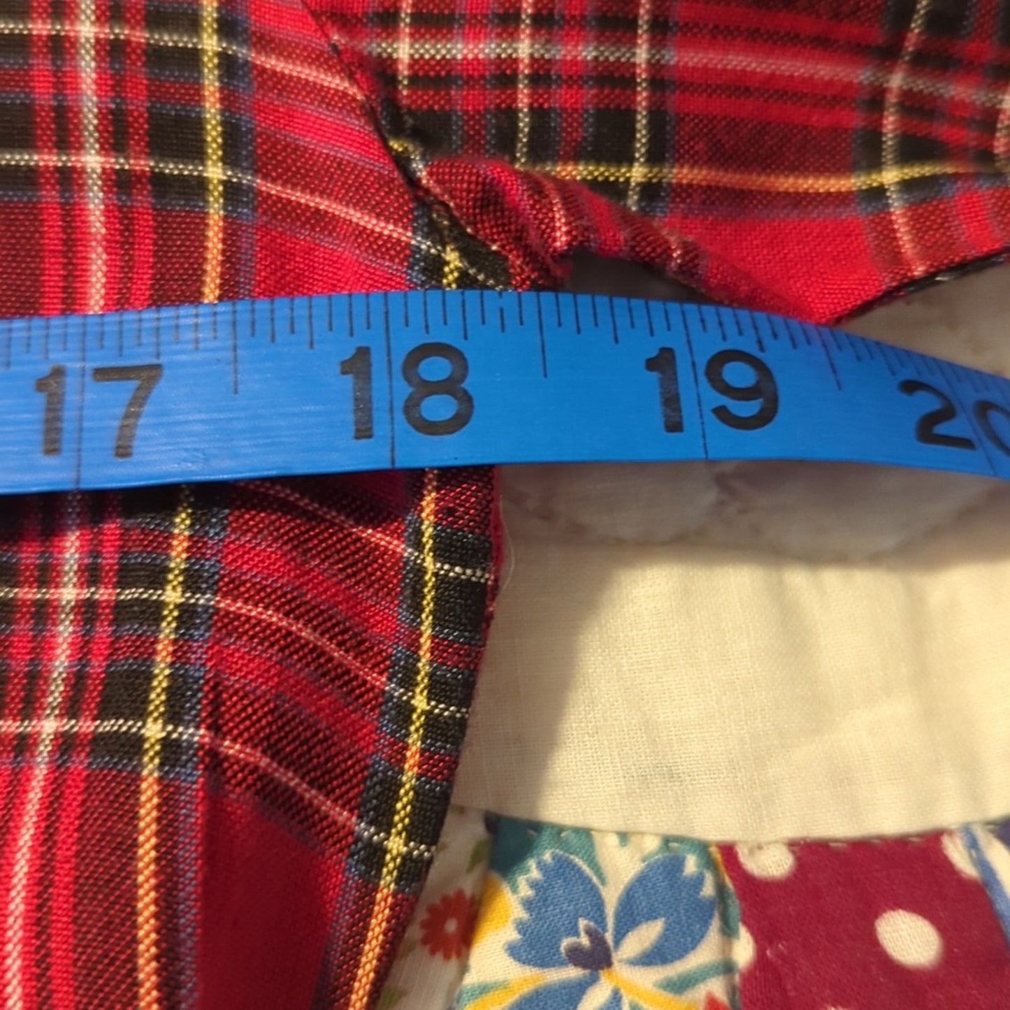 J.G. Hook Vintage Red Plaid Black Trim Peter Pan Collar Modest Maxi Dress Sz 8P