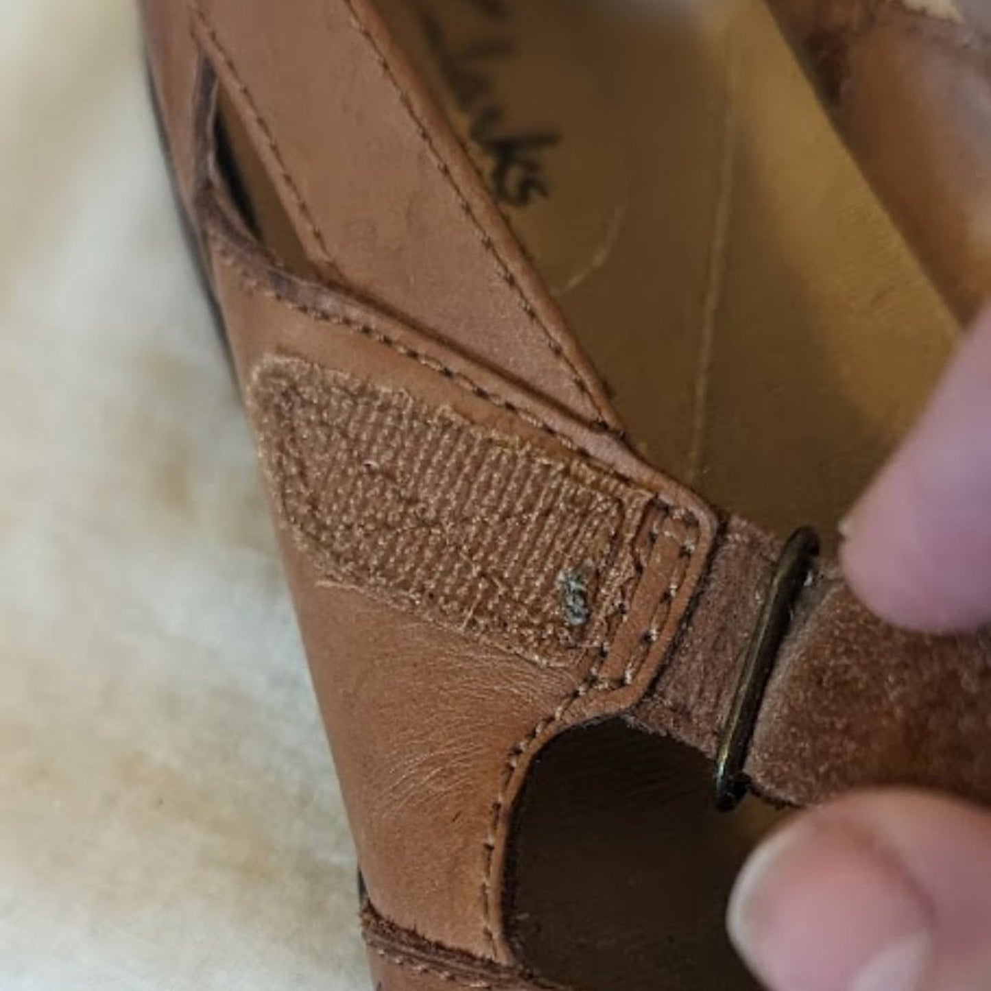 CLARK'S Bendable Ashland Rivers Spin Leather Brown Loafers Size 7