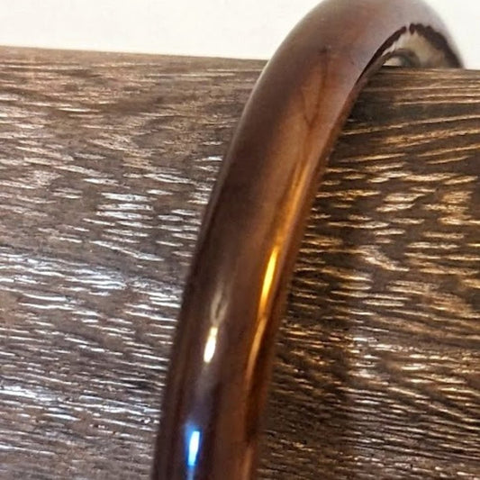 Brown Glass Bangle Bracelet