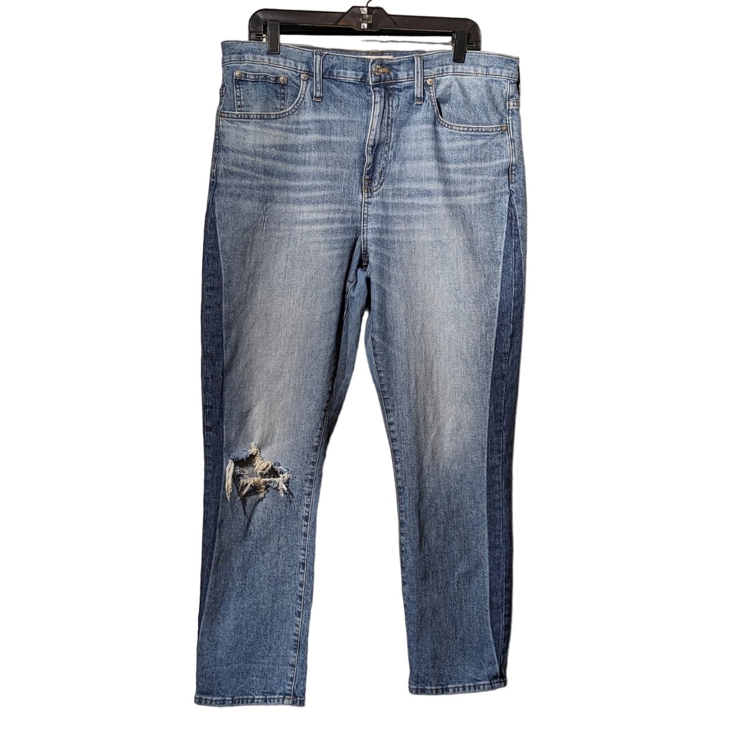 Madewell The High-Rise Slim Boyjean Distressed Stretch Jean Womens Sz 32T