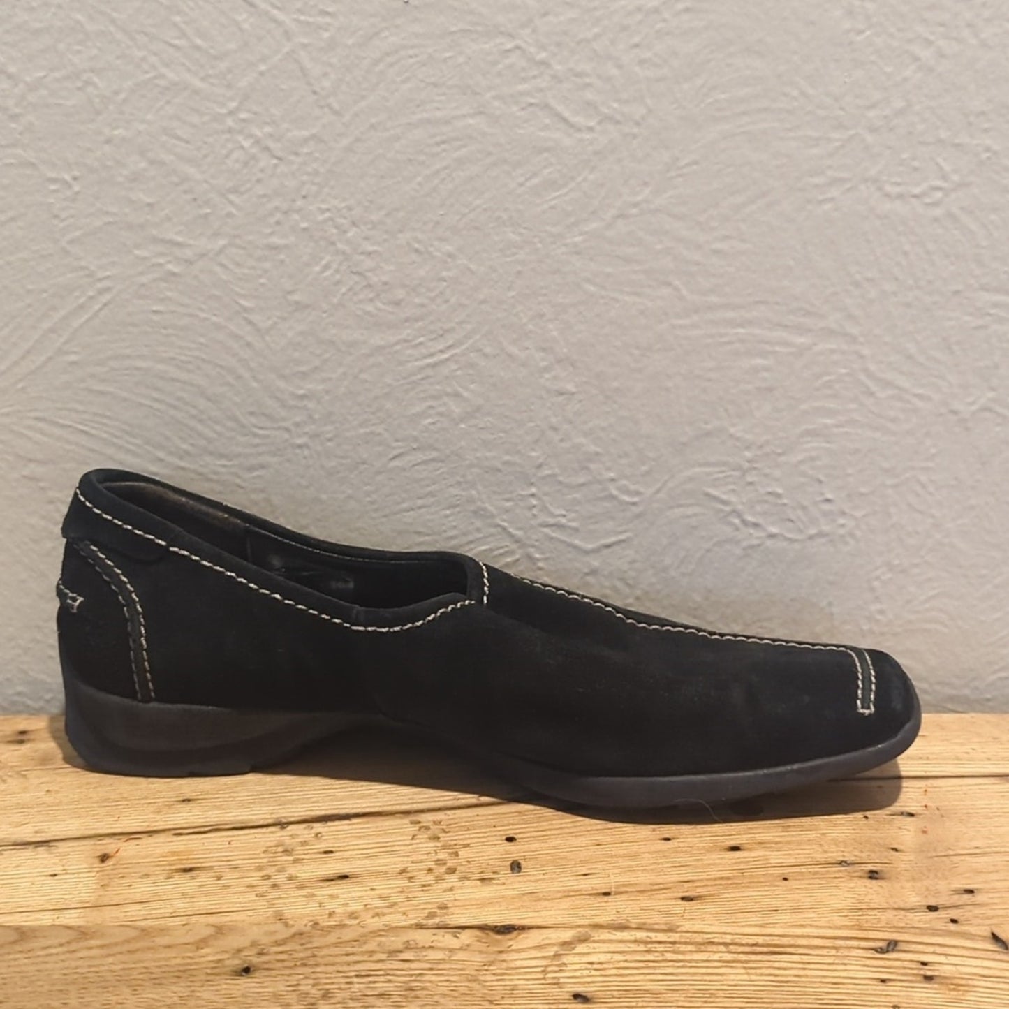 Hogl Sport Gore Tex XCR Black Suede Slip On Loafer Flats Women's Size 5