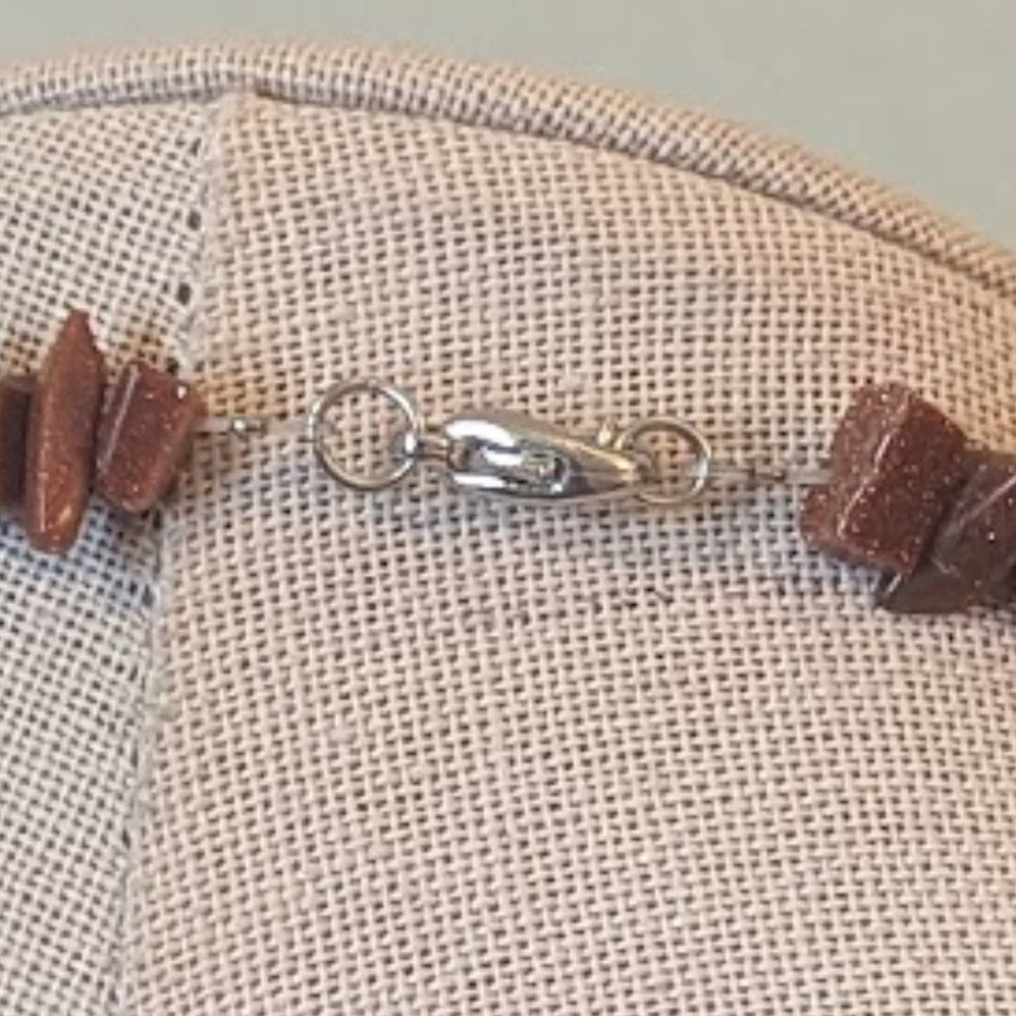 Goldstone Chip Necklace and Earring Set