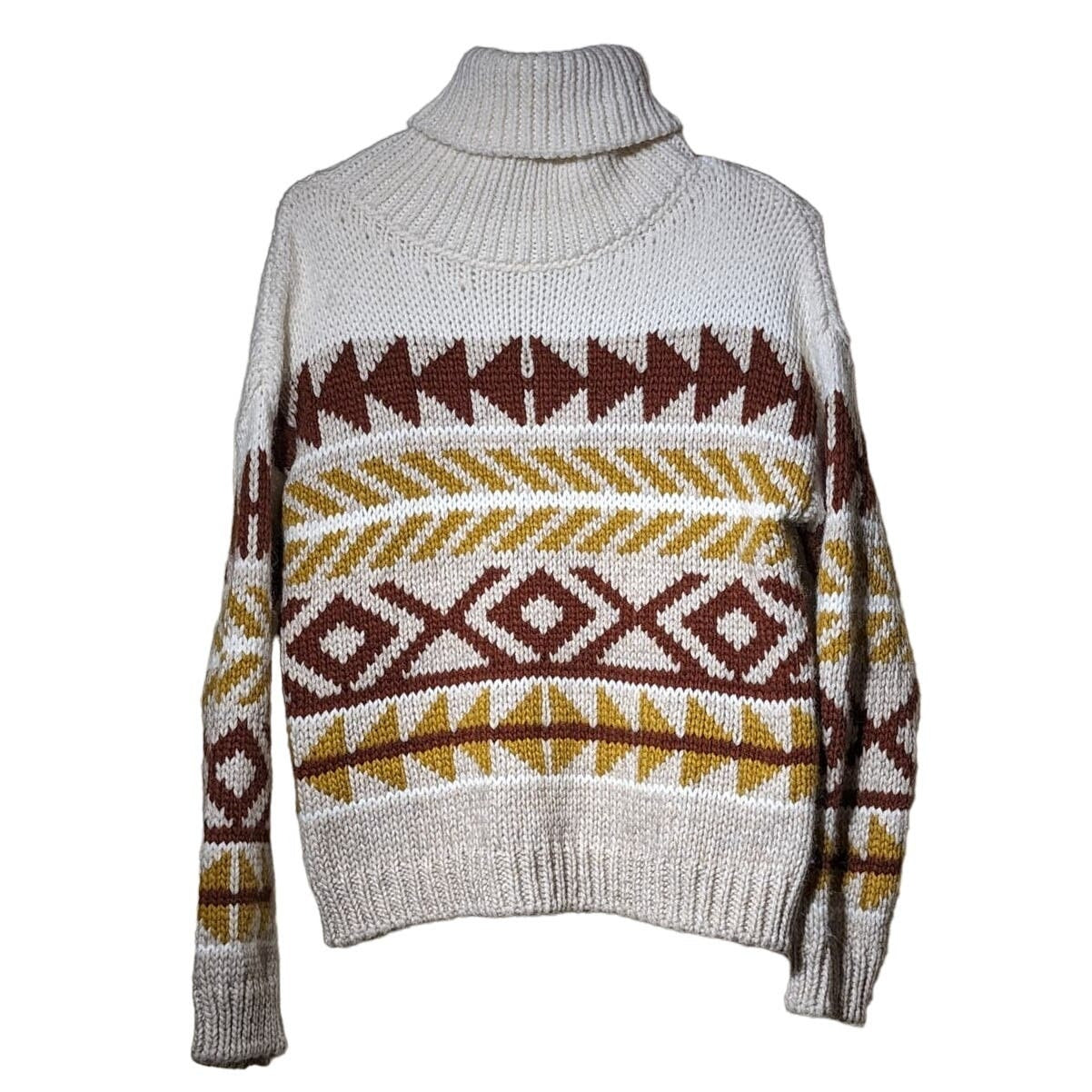 Elsamanda Anthropologie Wool Alpaca Blend Chunky Knit Sweater Womens Sz S