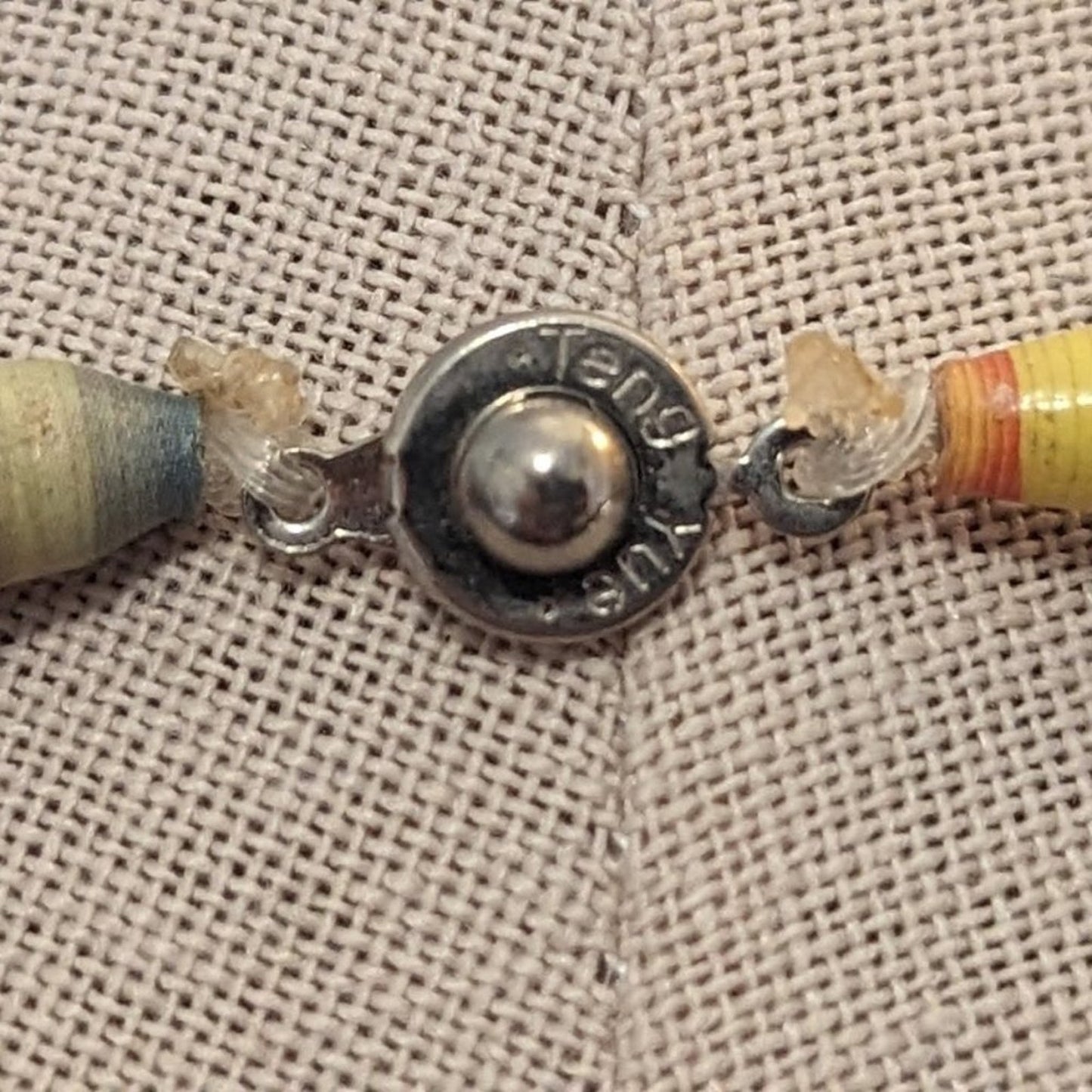 Rare Teng Yue Multi-Strand Multi-Color Tribal Necklace