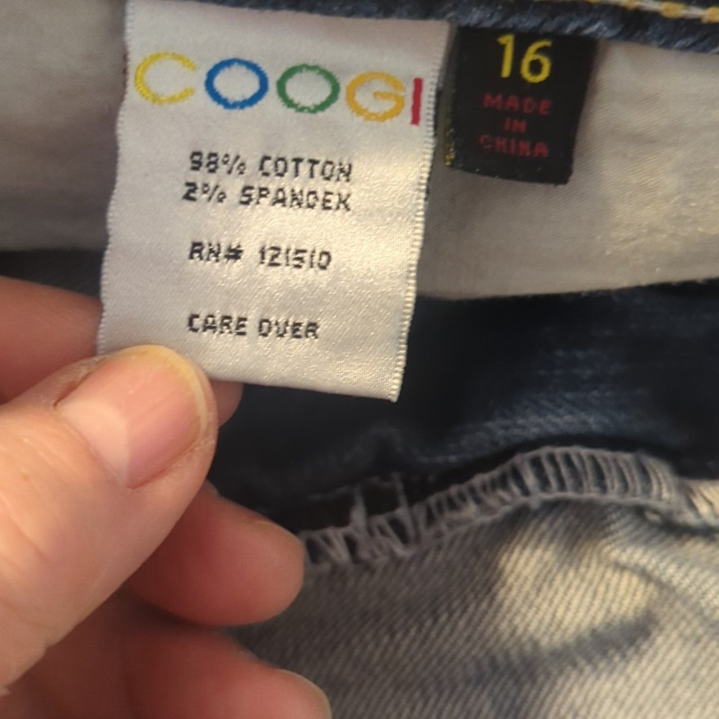 Coogi Y2K Blue Denim Embroidered Pocket Jeans Women's Size 16