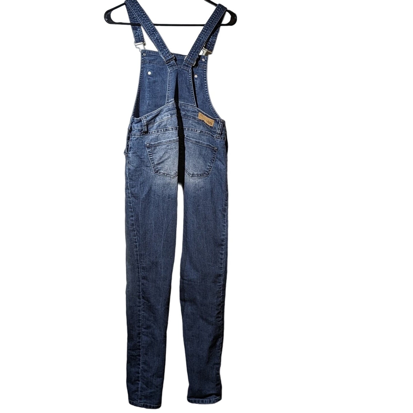 YMI Los Angeles USA Made Bib Overalls Blue Stretch Juniors Size 5