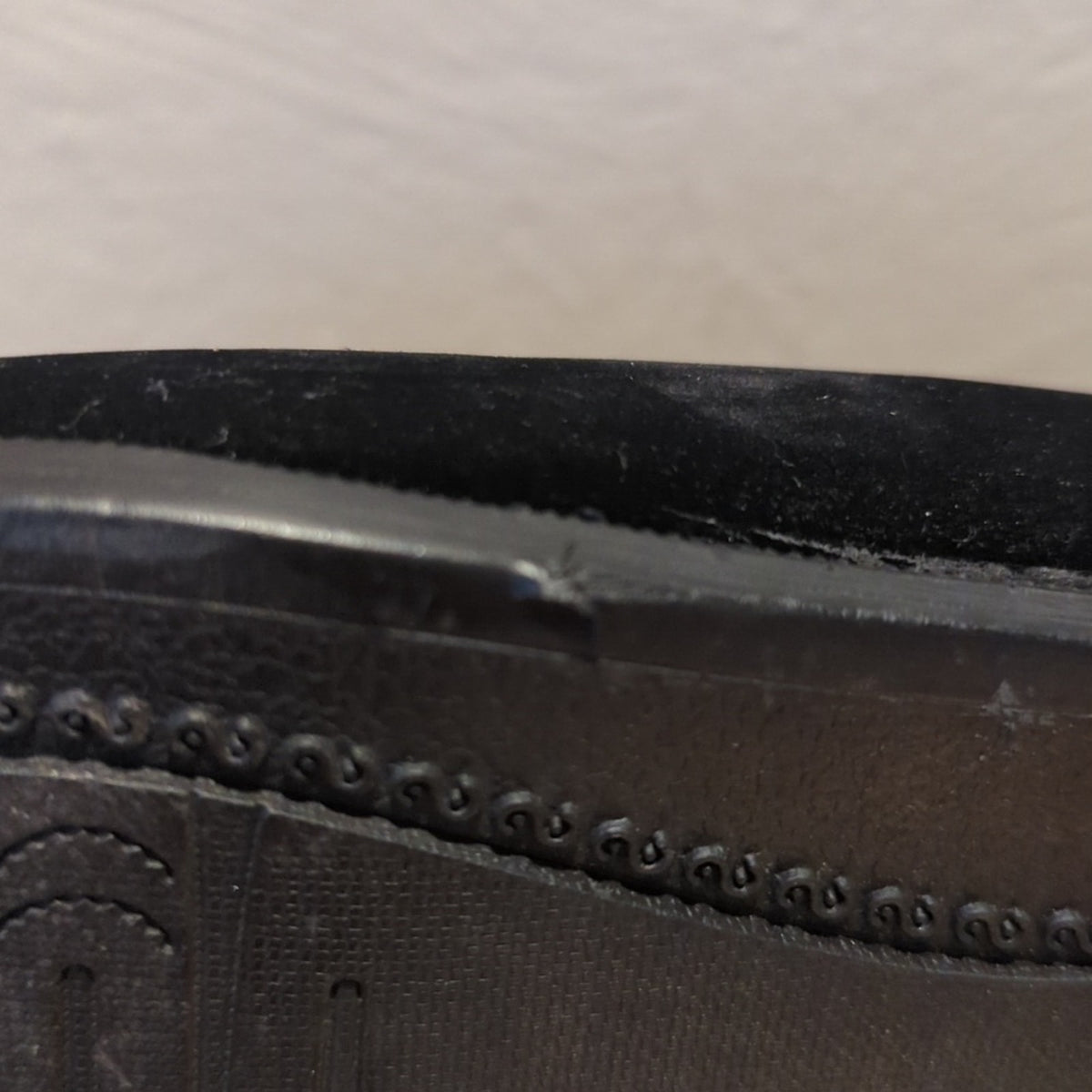 Marco Vitale Collection Black Suede Silver Tone Chain Slide On Loafer Men's 7.5