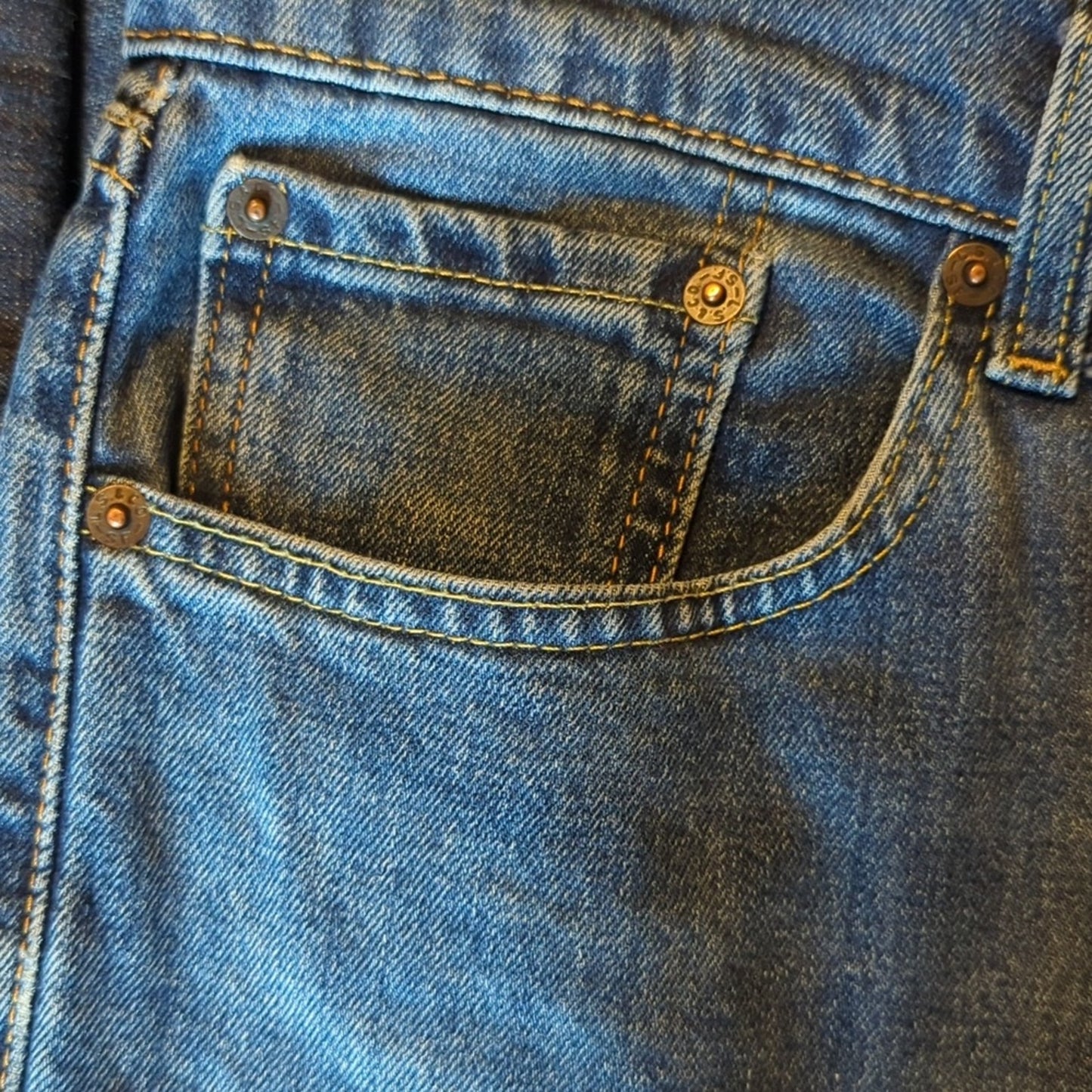 Levi's 505 Regular Straight Fit Medium Stonewash No Stretch Jean Sz 33x30