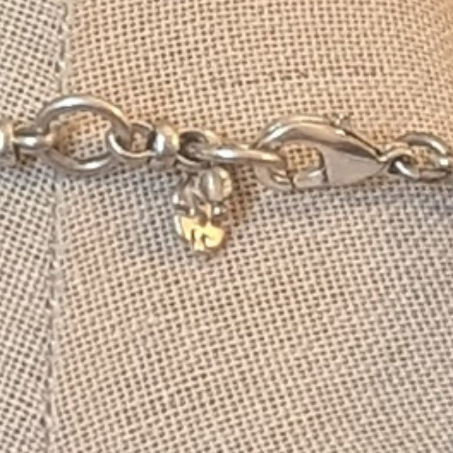 Lucky Brand Silver Tone Bar Necklace with Three Faux Pearls and Silk Tassels