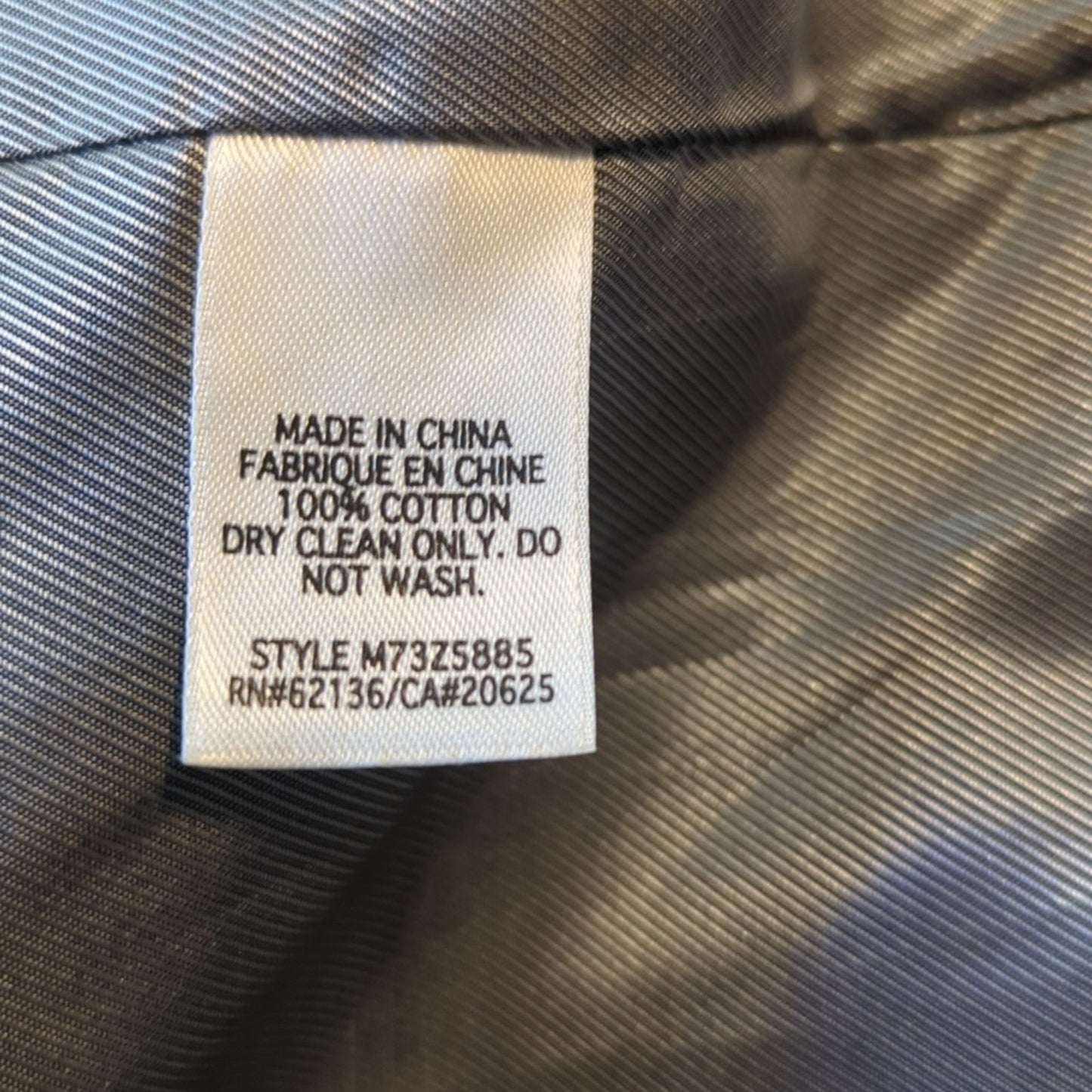 Guess Premium Black Textured 100% Cotton Two Button Sports Coat Men's Size L