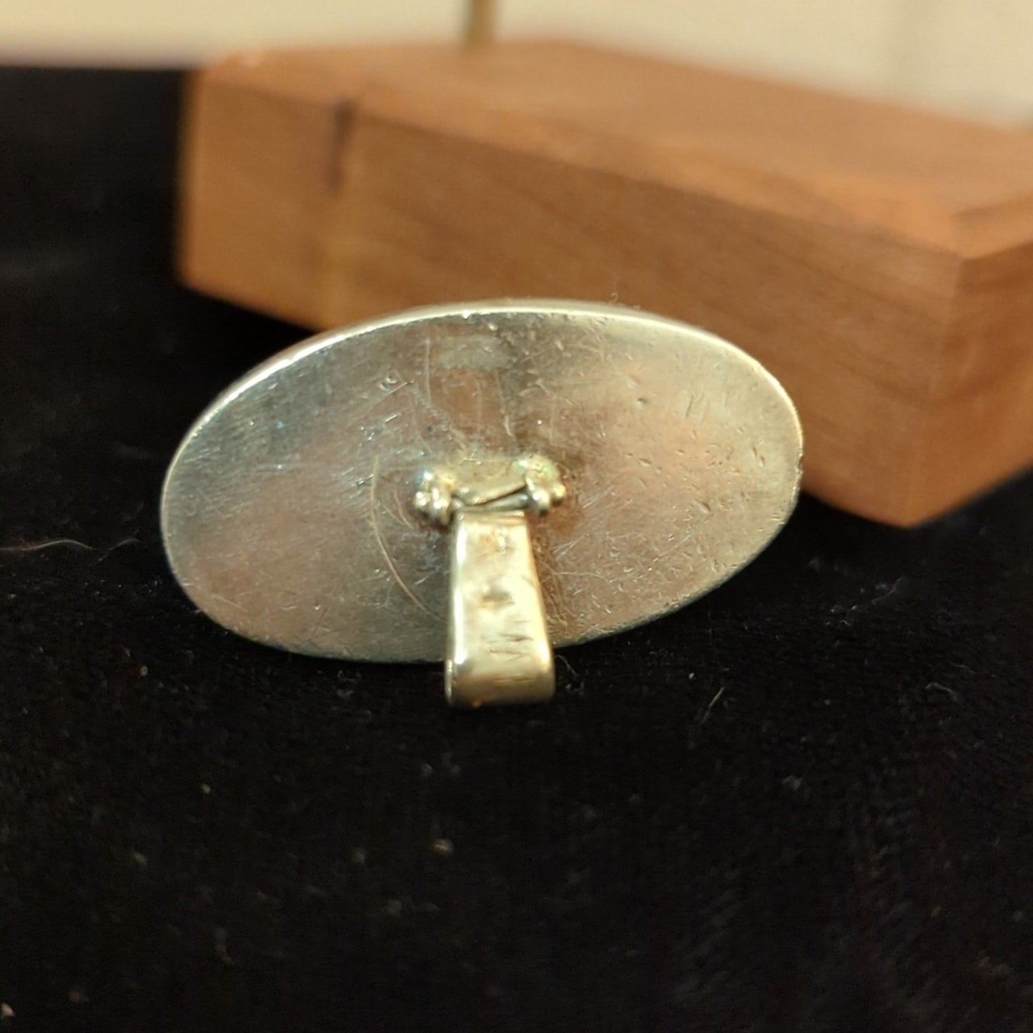 Large Natural Baltic Amber Pendant In a 925 Silver Cap Setting With Large Bale
