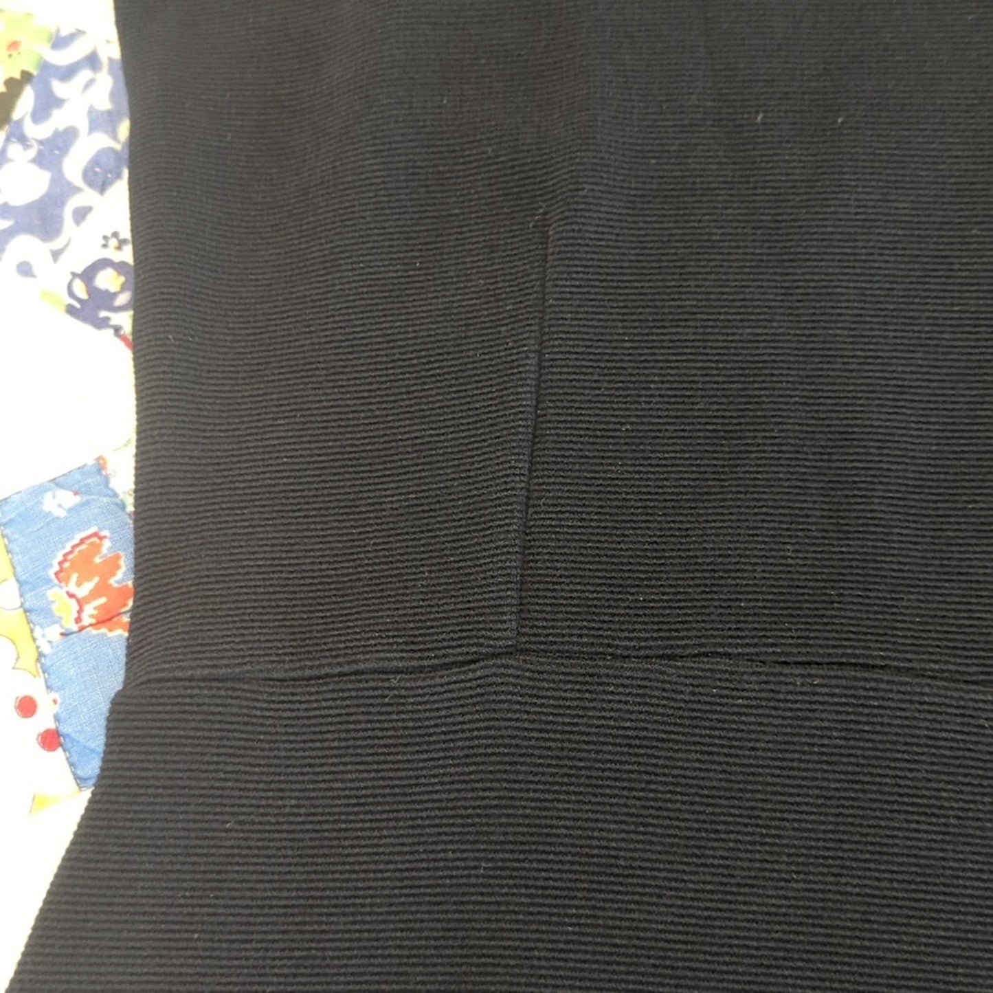 Scotch & Soda Navy Blue Ribbed Long Sleeve Flutter Hem Dress Women's Size S