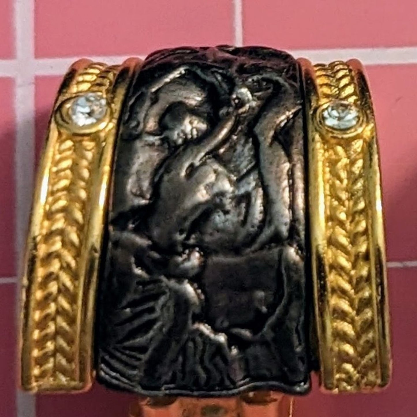 Etruscan Inspired Clip on Earrings