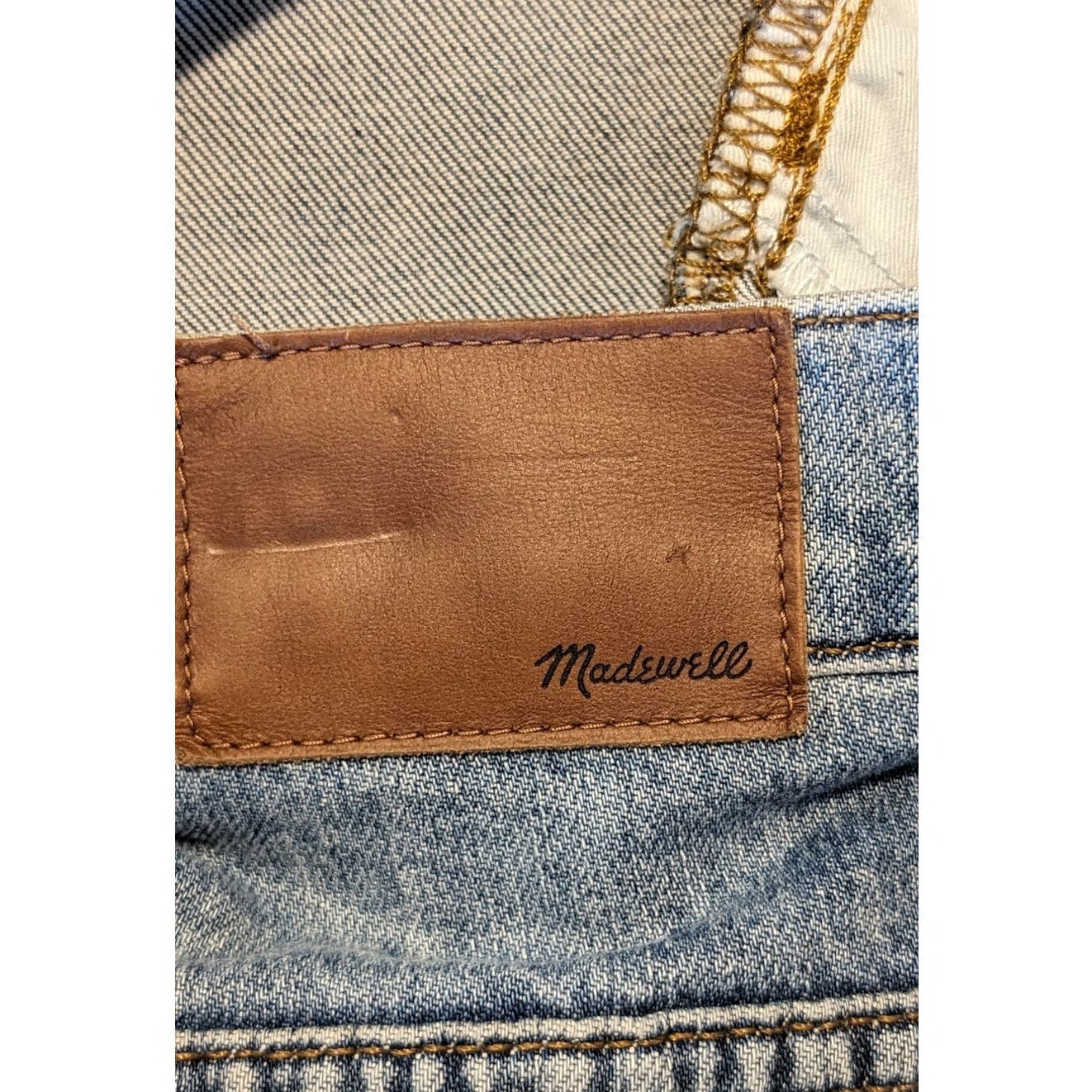 Madewell The High-Rise Slim Boyjean Distressed Stretch Jean Womens Sz 32T