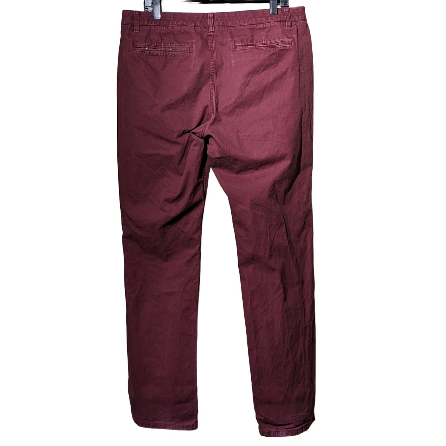 Bonobos Straight Leg Vintage Crimson Chino Mens Sz 36 x 34