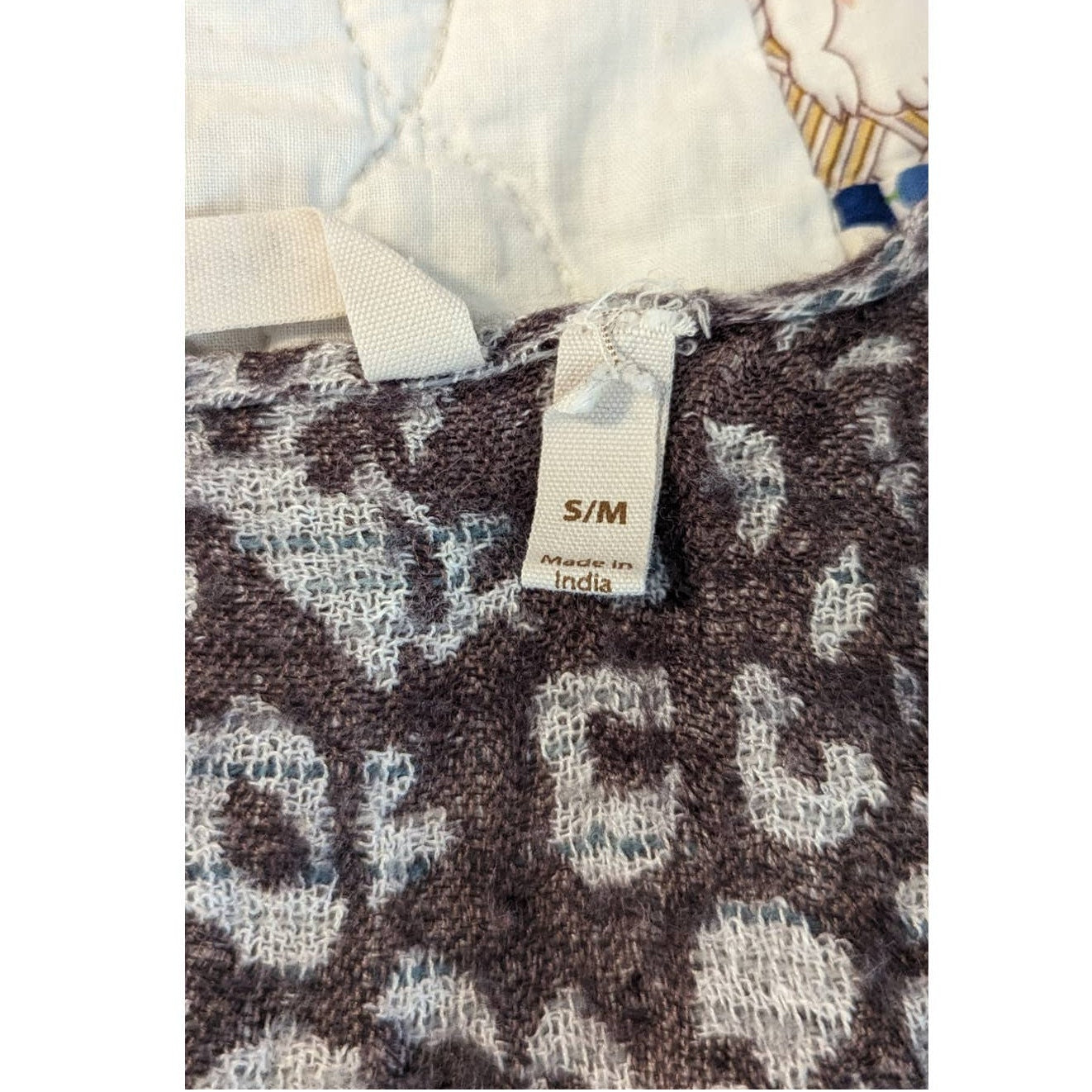 Soft Surroundings Pasha Pumpkin Leopard Print Fringe Cardigan Womens Sz S/M