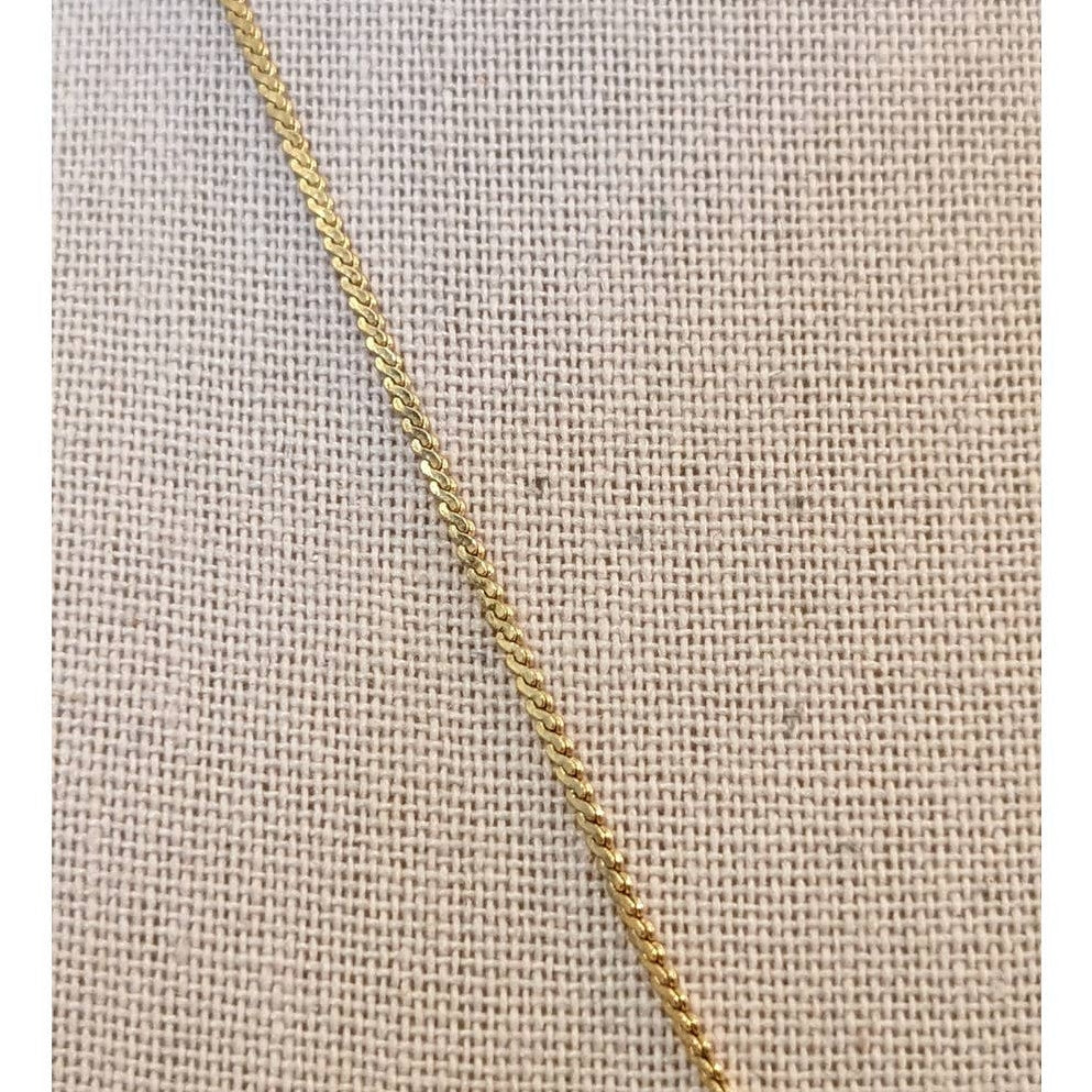 Key to My Heart Gold Tone Key & Heart Charm 18" Necklace  W/ Spring Ring Clasp