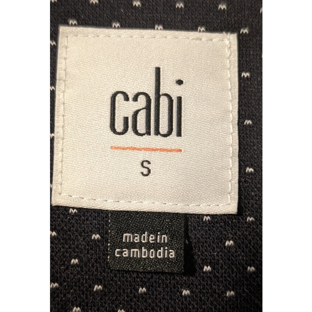 Cabi Harbor Jacket Navy Blue White Stripe Jacket Women's Sz S
