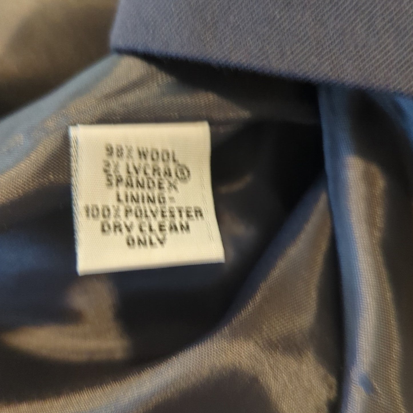 Talbots NWT Navy Button Front Collar Lined Wool Stretch Jacket Women's Sz 14