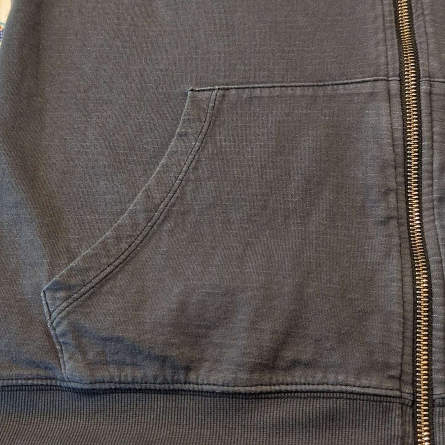 Athleta Gray Full Zip Pocket Draw String Hoodie Women's Size M