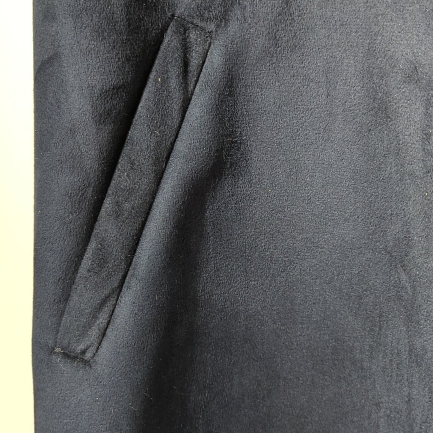 Lauren Ralph Lauren Women's Black Faux Suede/Fur Slant Pocket Vest Size L