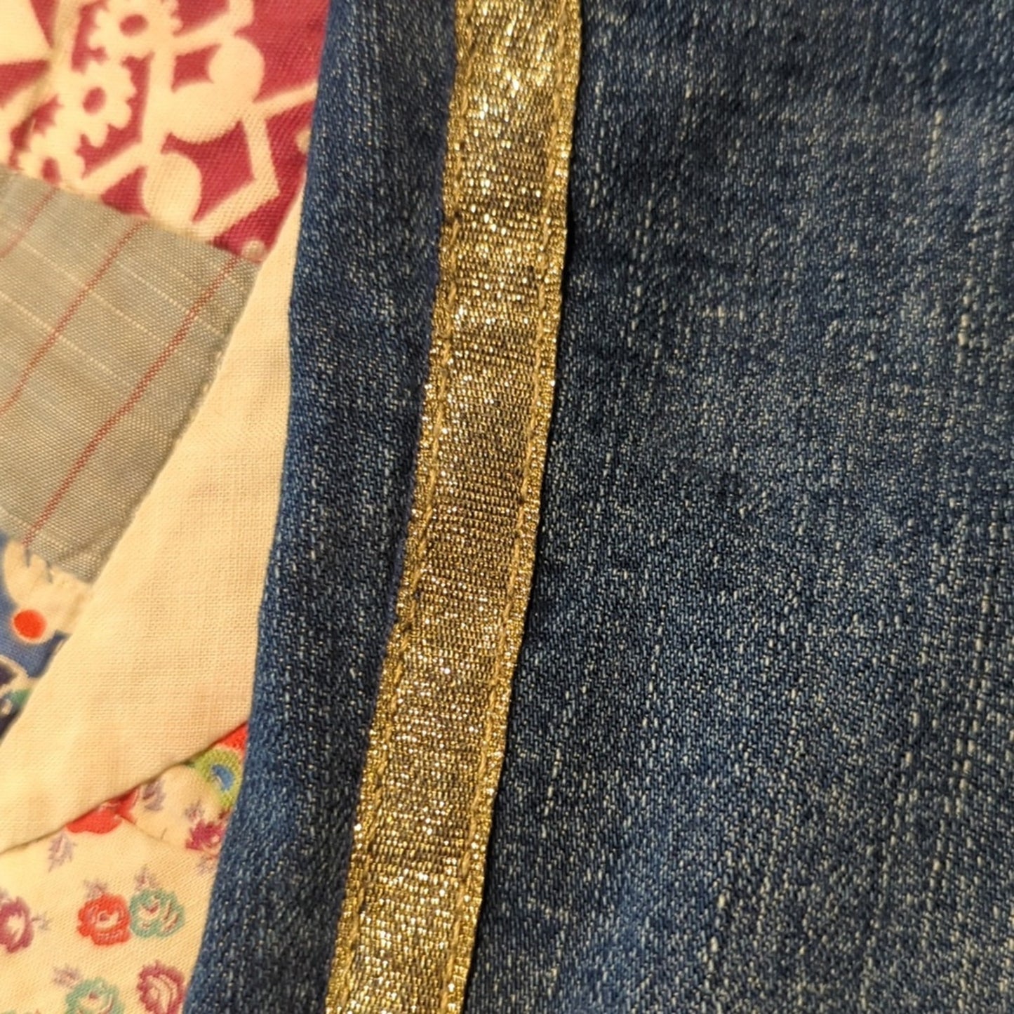 OshKosh B'Gosh Vestbak Gold Metallic Stripe Overall Pant Toddler Size 5T