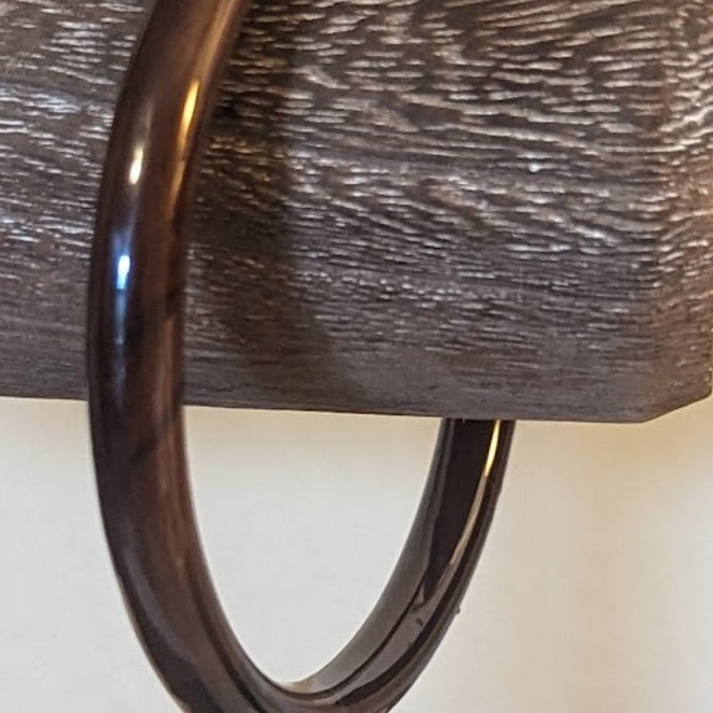 Brown Glass Bangle Bracelet