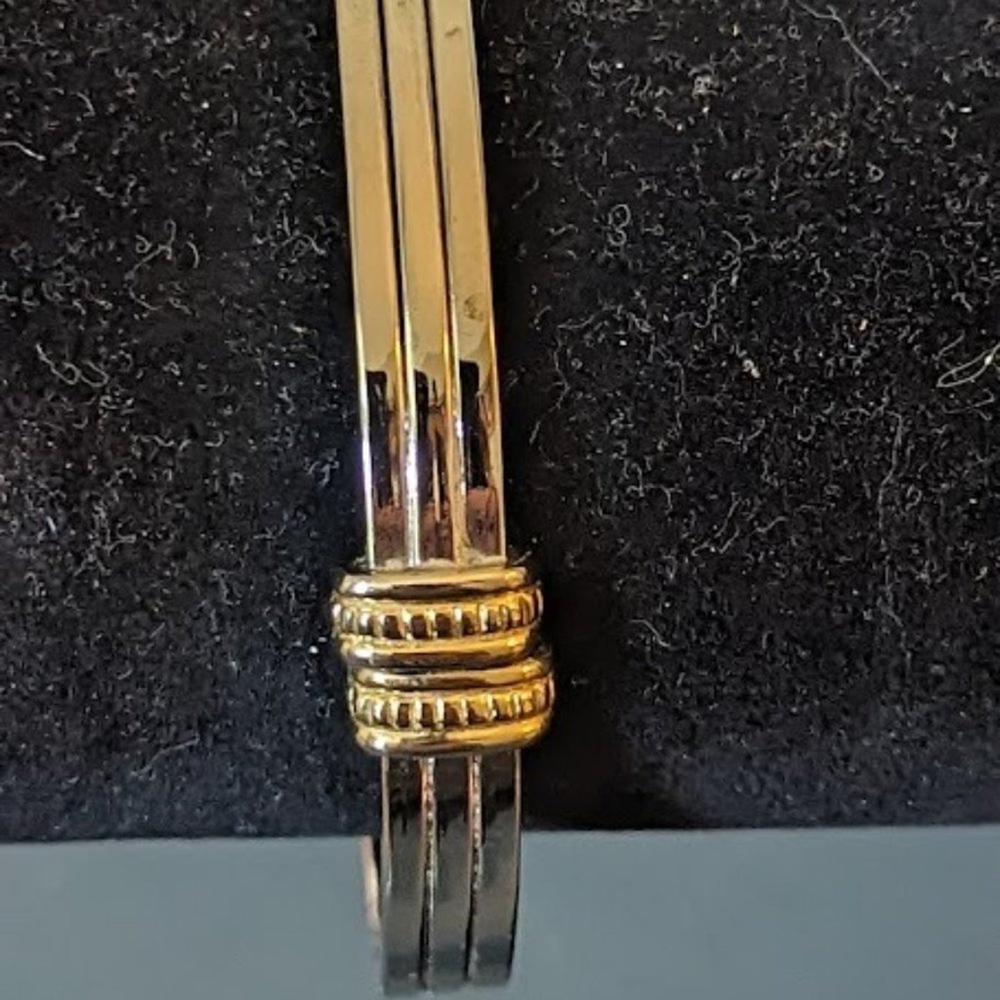 Vintage Two-Toned Clamper Style Bracelet
