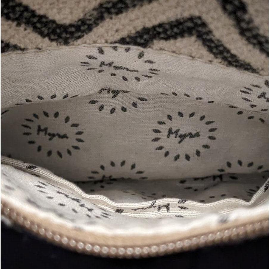 Myra Bag Devious Upcycled Canvas & Cowhide Crossbody Bag