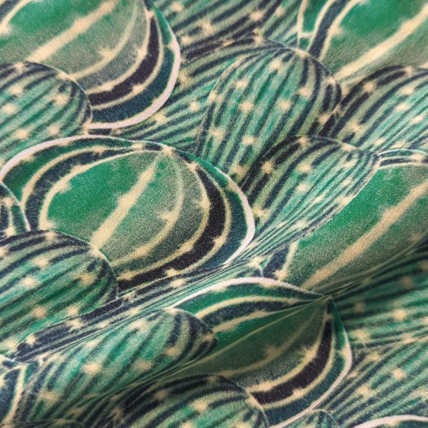 Green 33" Square Satiny Scarf