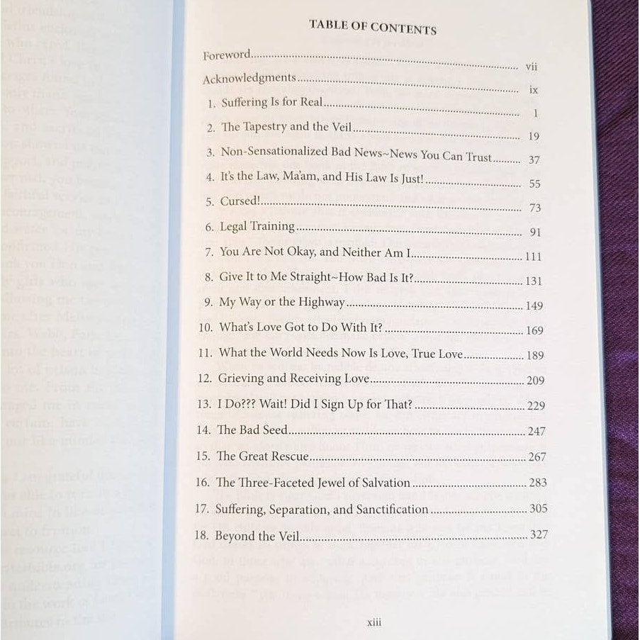 Christian Book Memoir--Living Beneath the Tapestry & Within the Veil