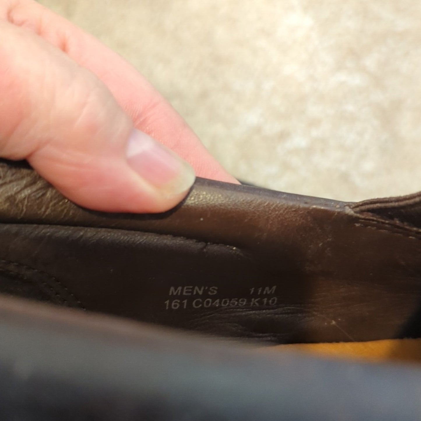 Cole Haan Men 11 M Tucker Venetian Slip On Loafers Tan Brown Leather