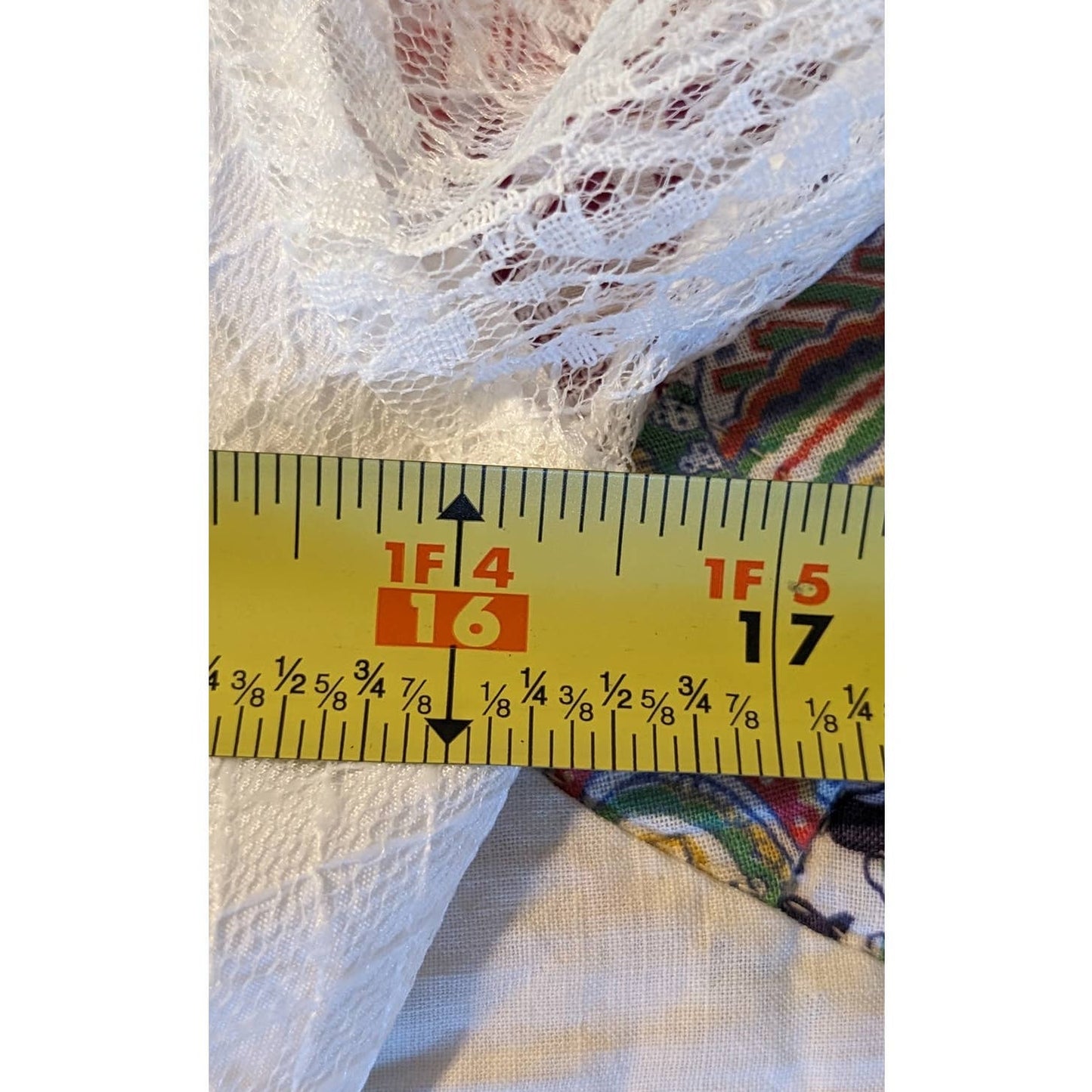 Unbranded White Lace Long Sleeve Tie Front Elastic Waist Blouse Womens Sz XL