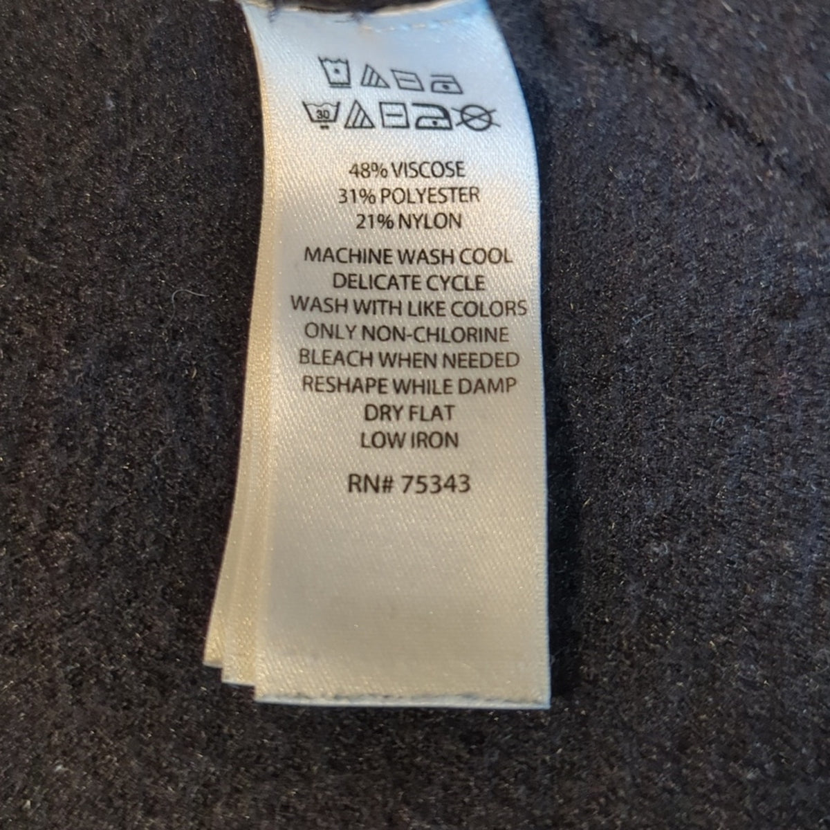 Adrienne Vittadini Black Knit Button Up Notched Collar Jacket Women's Size XS