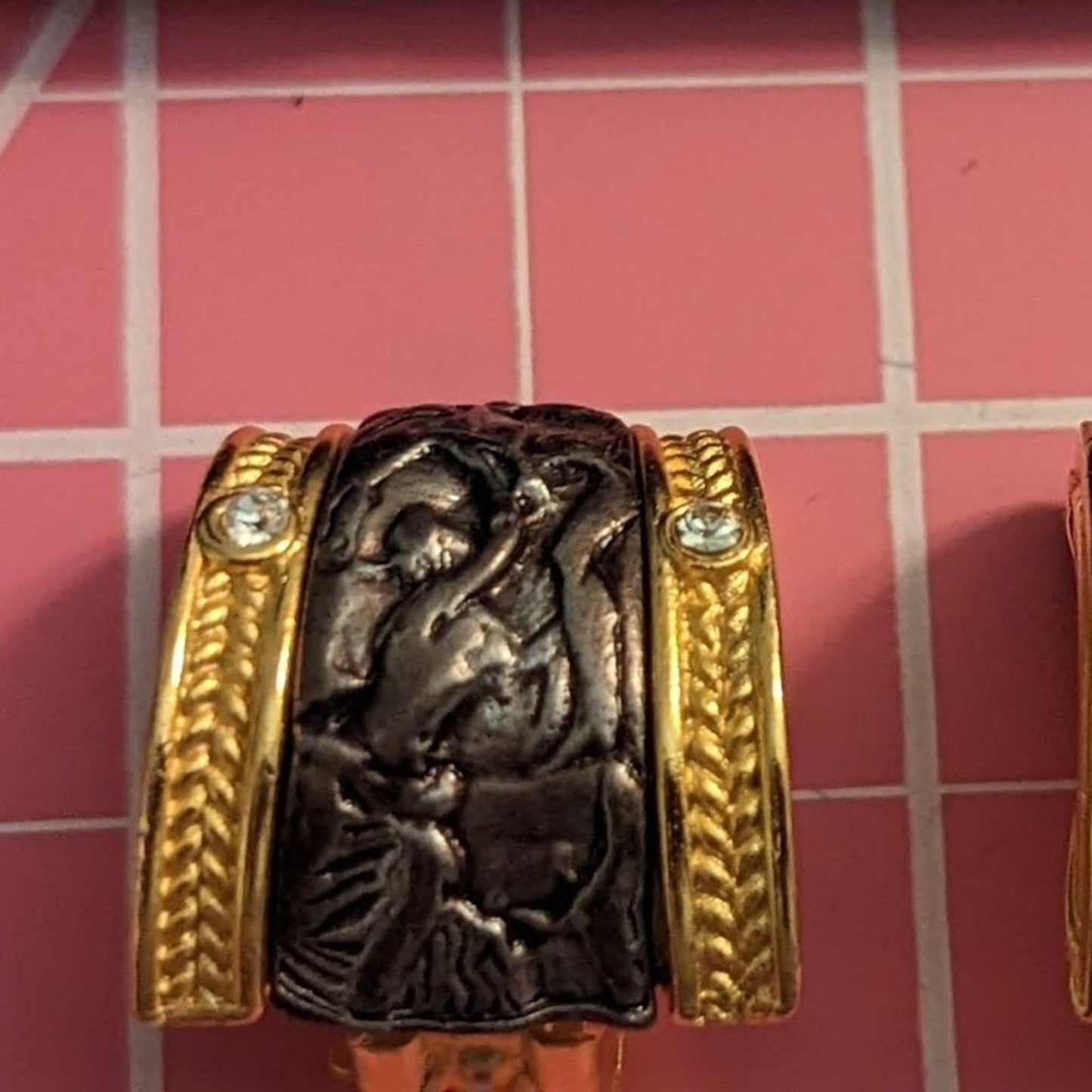 Etruscan Inspired Clip on Earrings