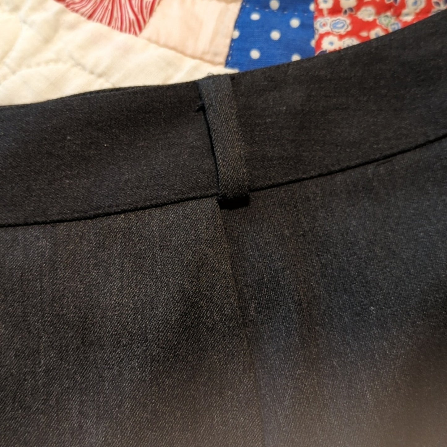 Talbot's Gray Zip/Hook Front Belt Loop Straight Leg Dressy Stretch Pant Sz. 16