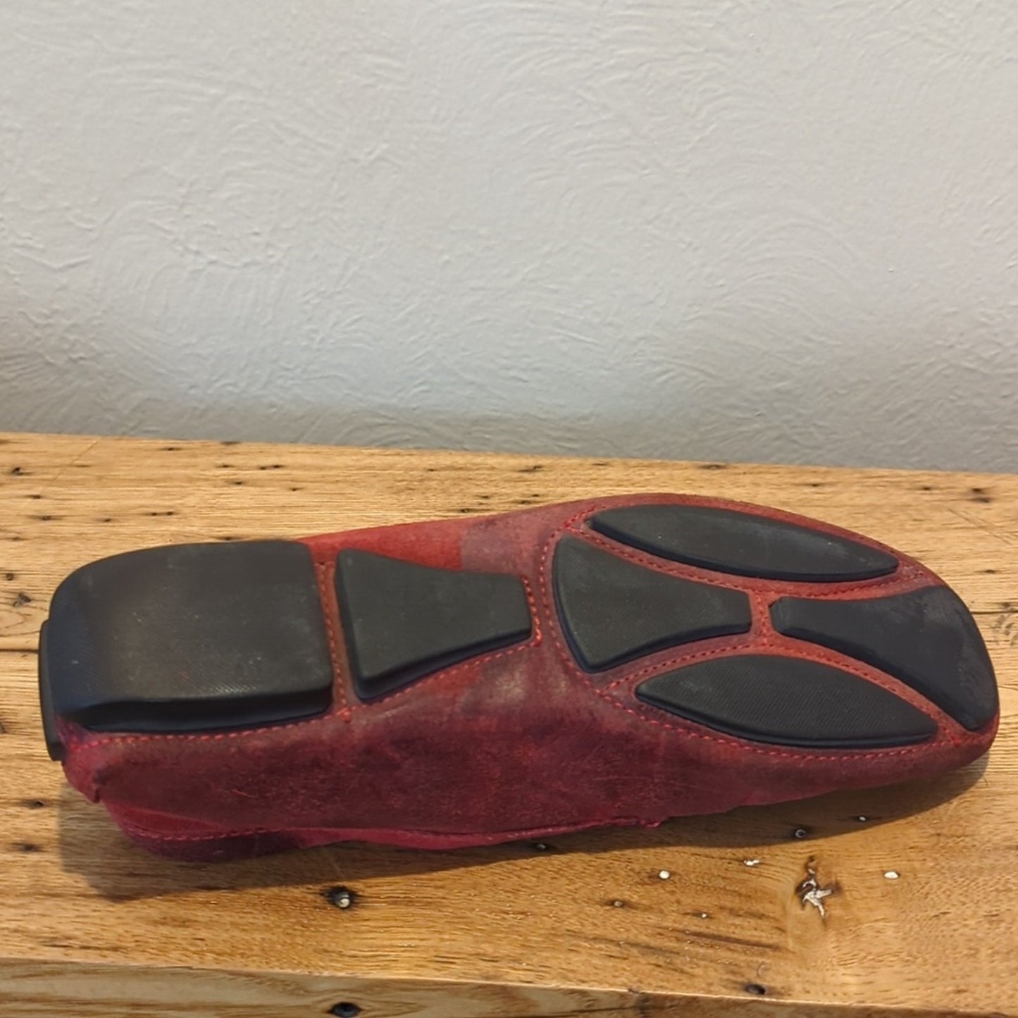 Donald J. Pliner Made in Italy Vesta Red Distressed Driving Mocassins Size 6.5