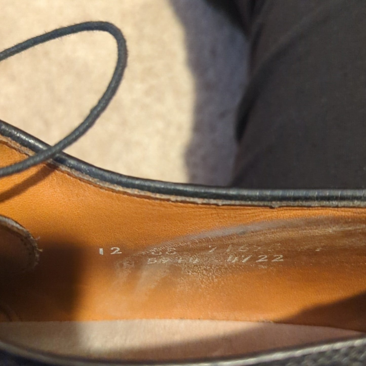 Allen Edmonds Hillcrest Black Full Alligator Goodyear Welt Custom Men's 12EEE