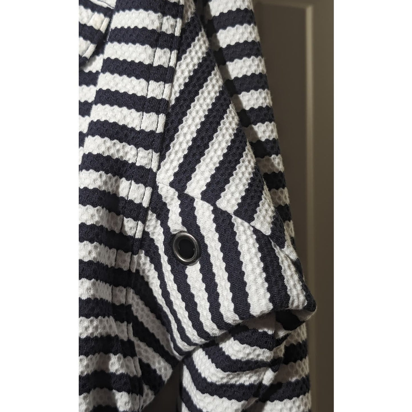 Cabi Harbor Jacket Navy Blue White Stripe Jacket Women's Sz S