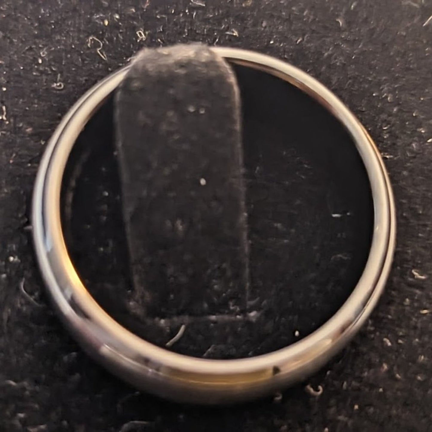Black Brushed Rimmed Tungsten Carbide Ring