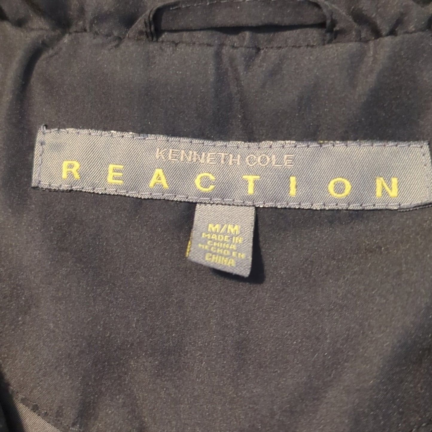 Kenneth Cole Reaction Black Full Zip Down Ski Jacket Women's Size M