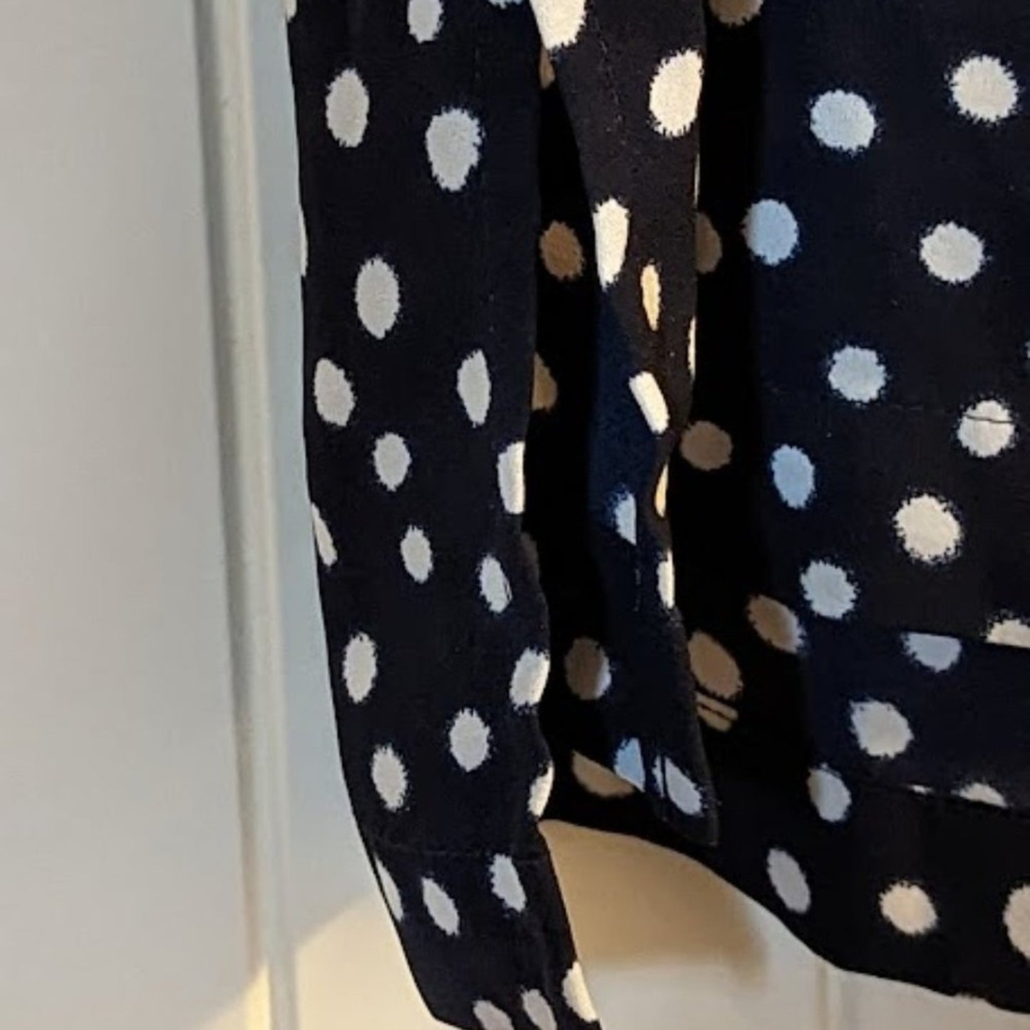 Loft Size XS Black and White Dot Shirt