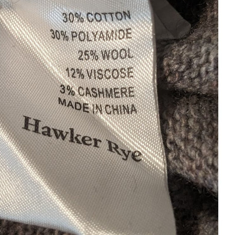 Hawker Rye Crew Neck Pullover Marled Knit Sweater Men's Sz XL