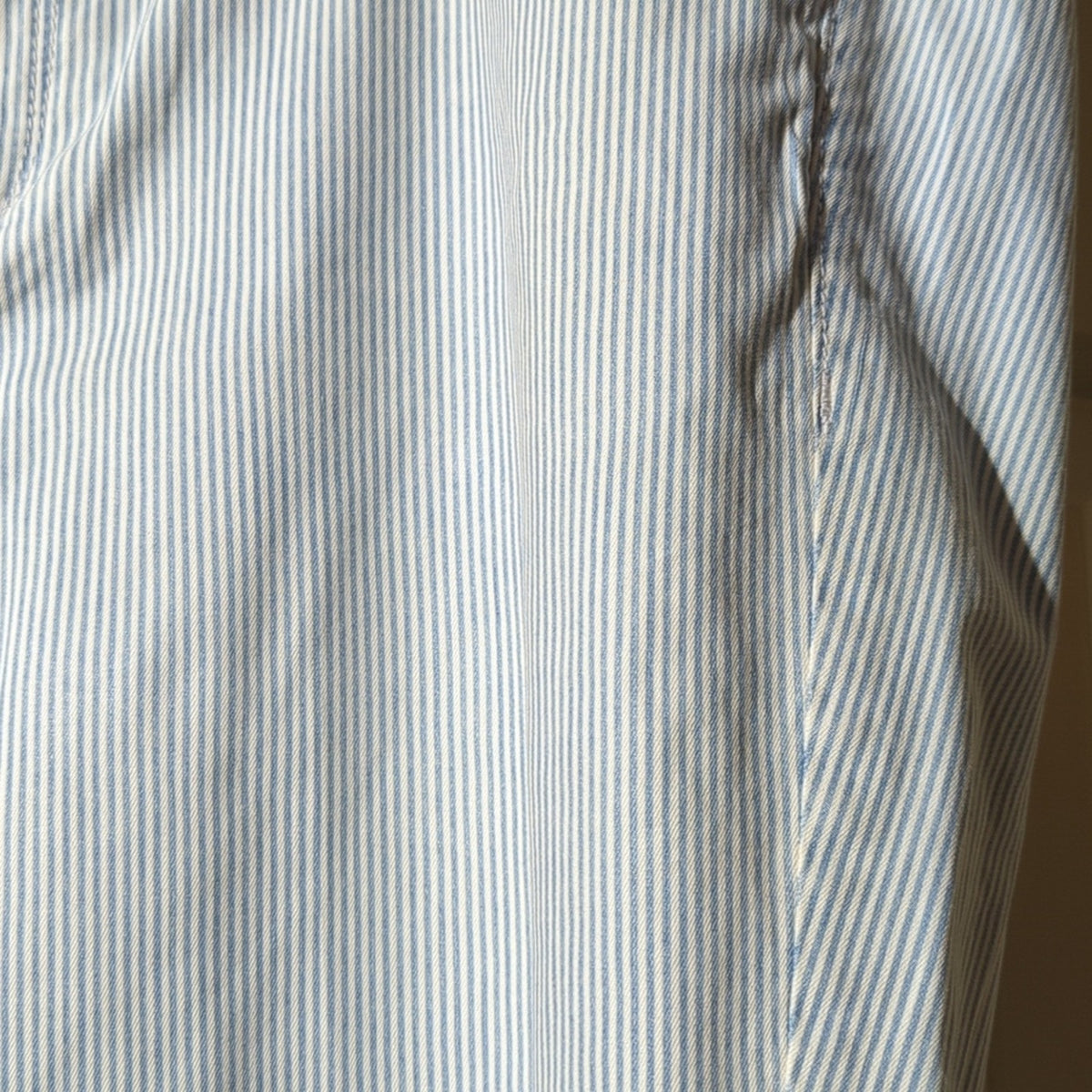 Ann Taylor The Skinny Ankle Modern Fit Lt. Blue Striped Stretch Jean Size 14