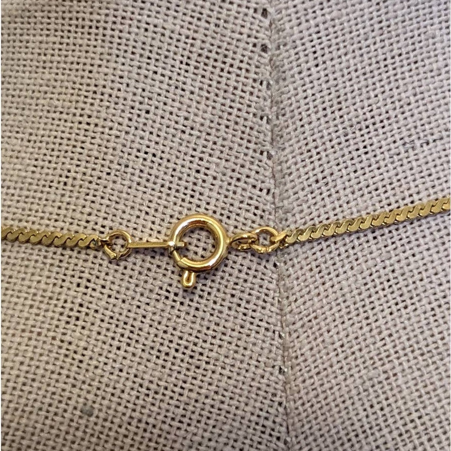Key to My Heart Gold Tone Key & Heart Charm 18" Necklace  W/ Spring Ring Clasp